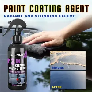 Aosiding Nano Coating Triple-Action Ceramic Liquid Coat, Nanocrystal Hydrophobic Coating, Durable & Protective Surface Treatment