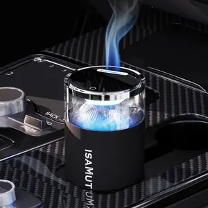 ISAMUTO Smart Car RGB LED Air Freshener 2026 with Three Adjustable Concentration Scent Levels, Portable Waterless Car Diffuser Air Freshener Car Aromatherapy Diffuser Mother's Gift for Her,Birthday Gift,Valentine's Day Gifts