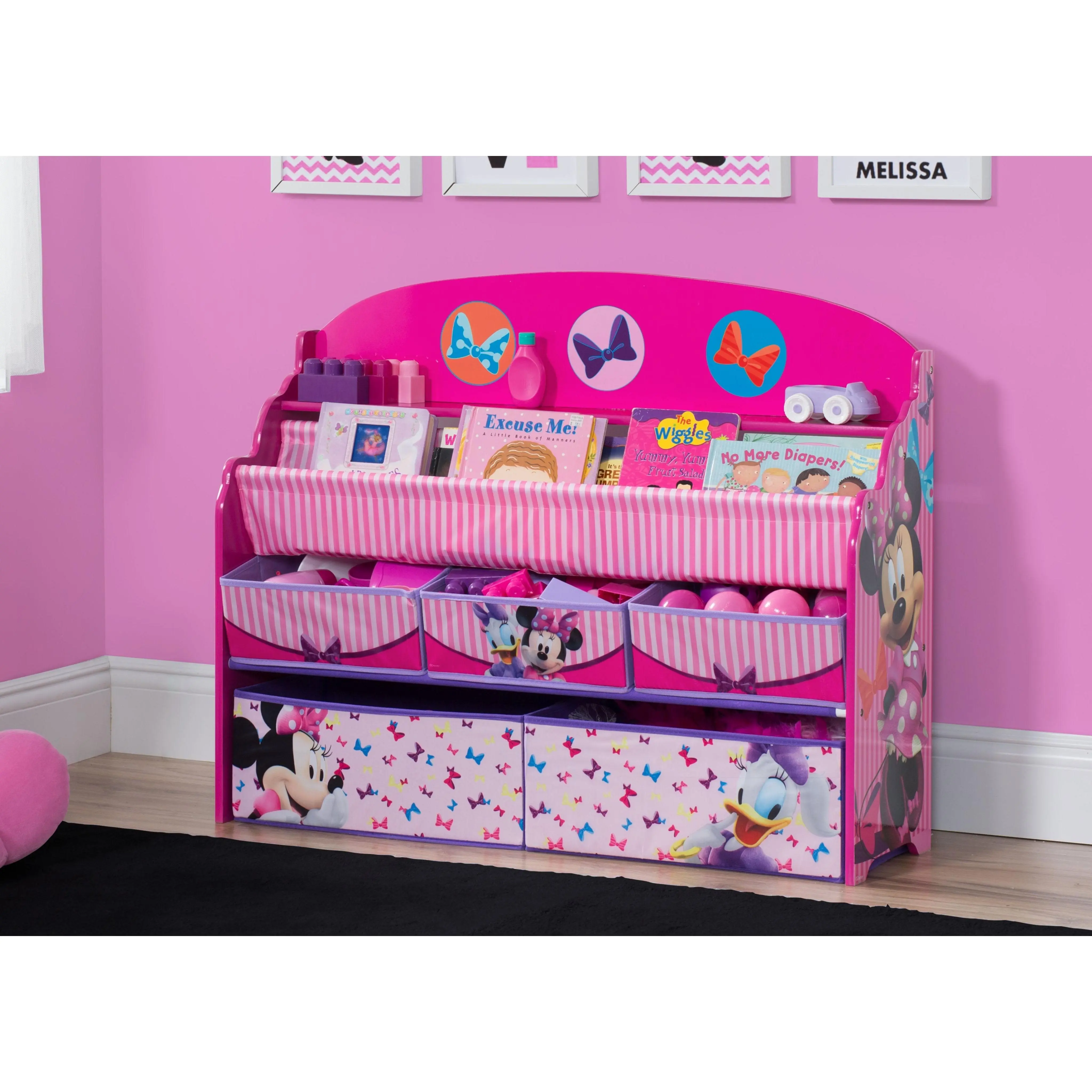 Minnie Mouse Deluxe Book & Toy Organizer Minnie Mouse Deluxe Book & Toy Organizer