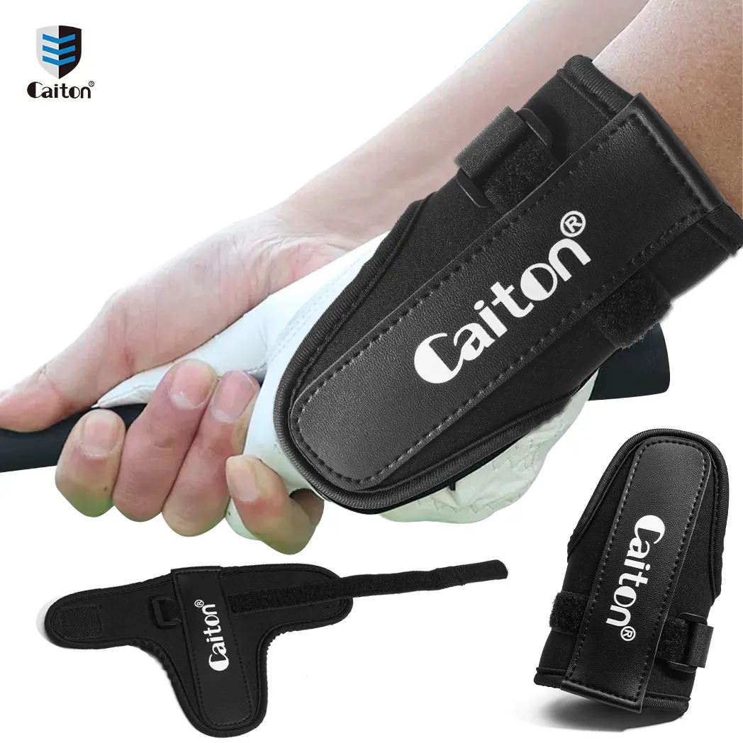 Caiton 1PC  Golf Wrist Brace Swing Training | High-quality leather material, professional swing angle correction, develops muscle memory and improves swing consistency | An efficient auxiliary training device, the perfect accessory for golfers.