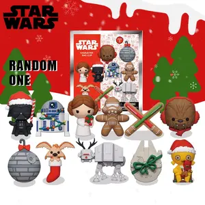 Star Wars Officially Licensed Mystery Bulk Blind Bag, 3D Cartoon Anime Characters Keychain, Keychain Kawaii, Creative Backpack Car Keys Ring