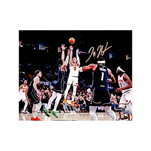 Donte DiVincenzo New York Knicks Autographed Signed vs Dallas 8x10 Photograph (CX Auth)