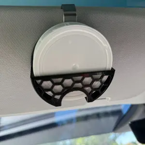 Car Visor Clip – Compact Round Can Holder