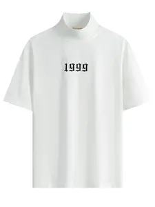 Men's Number Embroidery T-shirt, Casual Fashion Short Sleeve Tee for Summer, Men's Top for Daily Wear