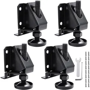 4/8/16 Pack Heavy Duty 2-inch Adjustable Height Leg Leveler for Furniture, Table and Cabinets
