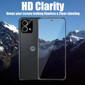 3 Pack Screen Protector for Motorola Moto G Stylus 5G 2023 with 3 Pack Camera Lens Protector, Ultra HD Tempered Glass, 9H Hardness, Anti-Scratch, Bubble Free, Case Friendly