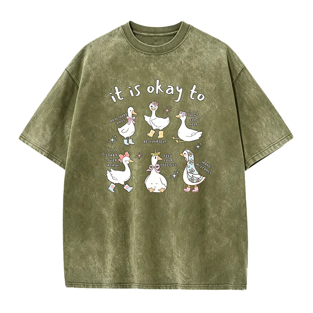 Washed T-shirt-Green