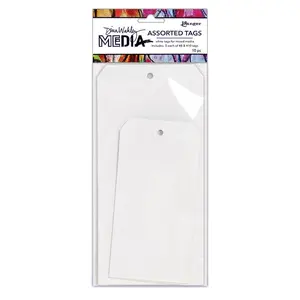 Dina Wakley Media White Tag Assortment #8 & #10