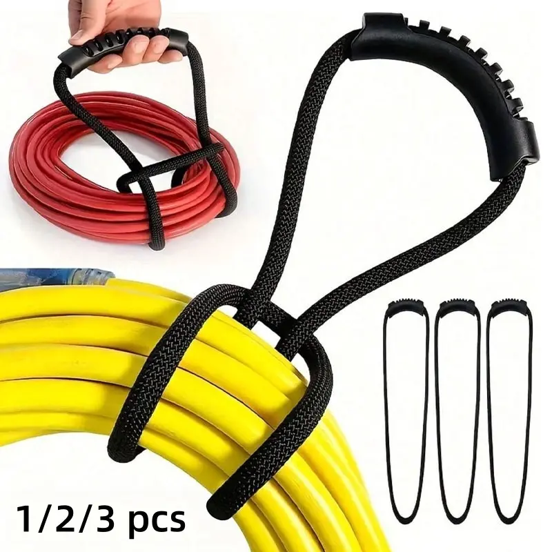 [Back to School]Storage Strap with Handle, 1/2/3 Counts, Durable Nylon Extension Storage Rope, Soft Hose Fixed Strap for Home, Garage, Boat, RV-MM1