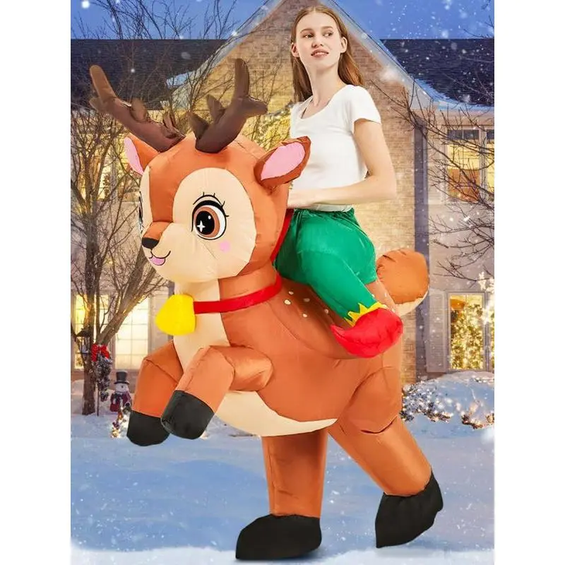 Christmas Inflatable Costumes, Holiday Party Performance Props, Adult Unisex Halloween, New Year Celebration Dress-Up Christmas Inflatable Costumes, Holiday Party Performance Props, Adult Unisex Halloween, New Year Celebration Dress-Up