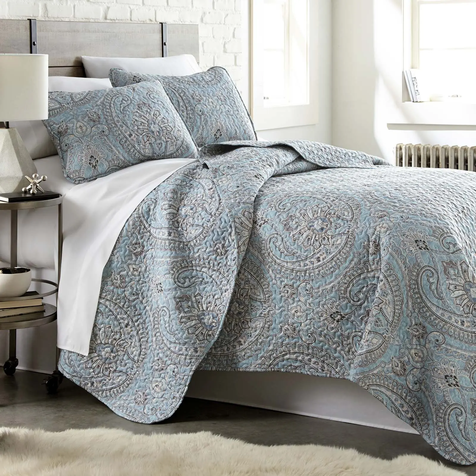 Southshore Fine Linens Pure Melody Comfy Pattern Quilt Set, Stylish Bedding & Linens for Bedroom Use, Comfy Bedding Set, Pattern Bedding Set