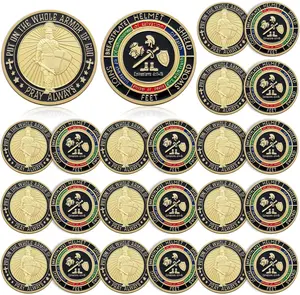 20 Pcs Armor of God Coins Metal Christian Challenge Coins for Religious Prayer Collector Christian Church School Party Commemorative Gifts (Classic Style)