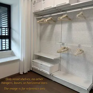 Heavy Duty Metal Retail Display Rack with Adjustable Shelves Freestanding Storage Rack Sturdy Durable Structure 132 lbs Shelf Weight Capacity Adjustable Height Space Saving Design Suitable for Stores Supermarkets Organiser