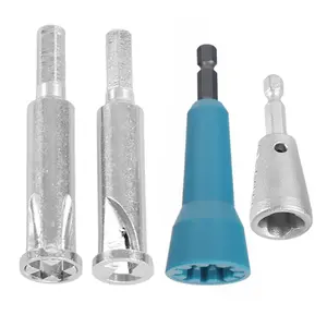 4 piece set of wire twisting tools, hexagonal handle wire twisting tool drill accessories, quick connector for wire stripping, electrical tools, suitable for wiring, cable twisting, and DIY projects