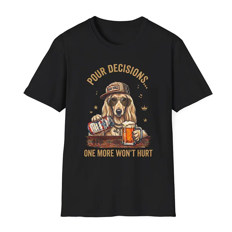 Hound Breeds-Pour Decisions Graphic Shortsleeve Tee