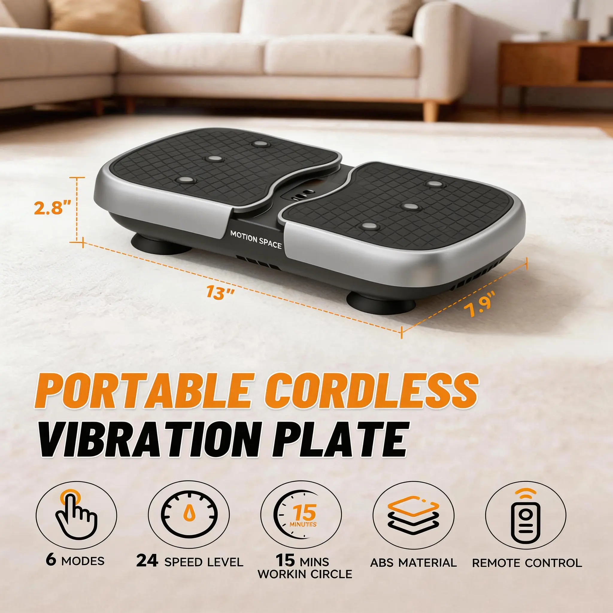 MOTION SPACE Vibration Plate Exercise Machine - Compact Full-Body Vibration Plates, 300LBS Capacity Home Gym Workout Trainer Equipment - TikTok Shop MOTION SPACE Vibration Plate Exercise Machine - Compact Full-Body Vibration Plates, 300LBS Capacity Home Gym Workout Trainer Equipment - TikTok Shop