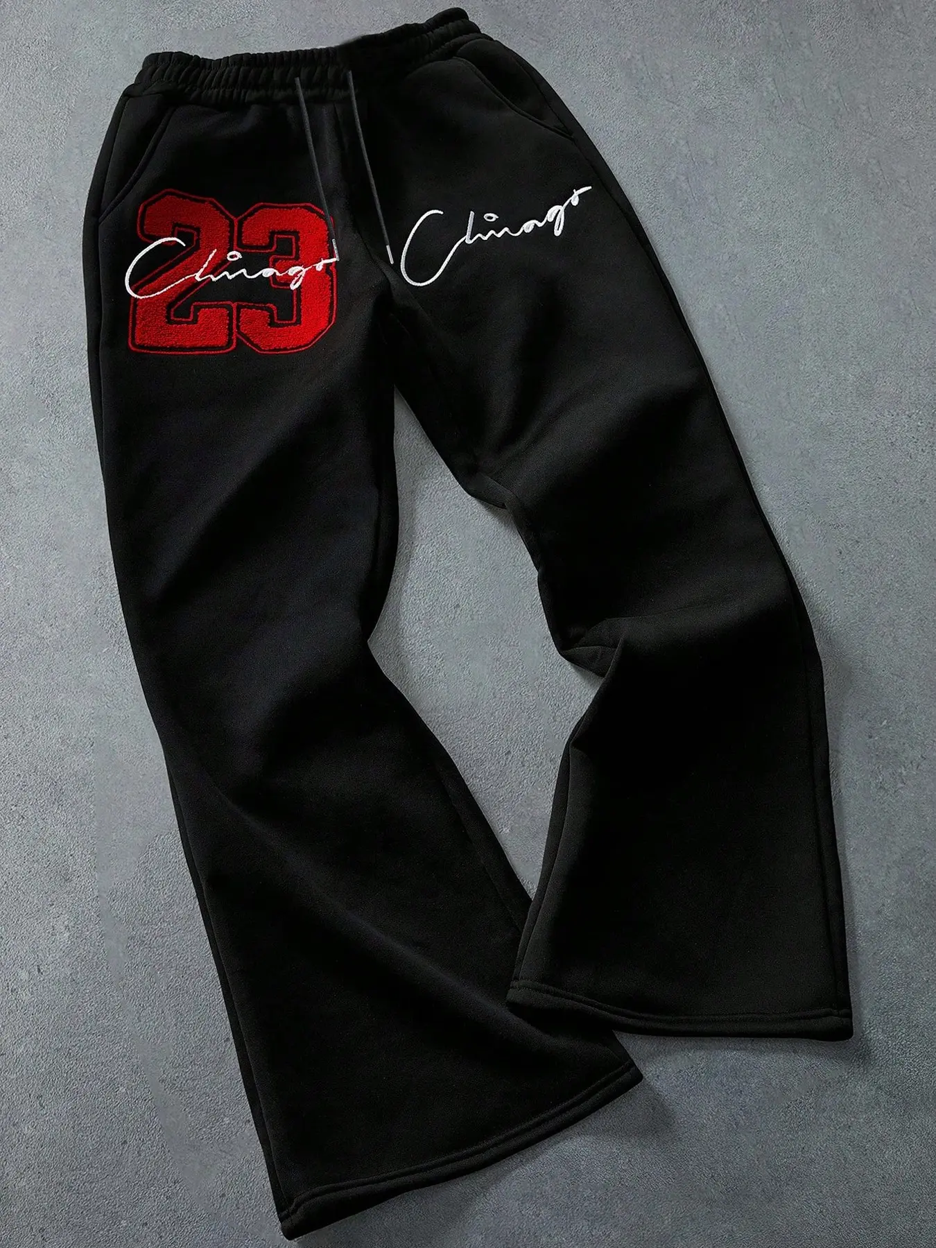 Tikmen Men's Sport Pants, Sweatpants, Casual Street Style, Los Angeles Letter Print, Straight Leg, Fitted, Spring & Fall, Sports Outdoors, Casual Sporty Trousers