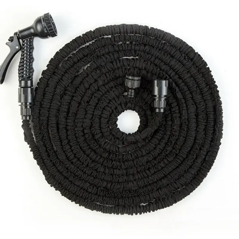 LUSQI 100FT Portable High Pressure Hose For Car Cleaning Home Garden Irrigation Spray Gun 7Water Spraying Functions Hose