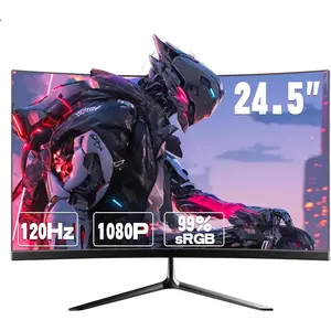 24.5 Inch FHD (1920x1080) 120Hz Curved Gaming , 3000R Curvature VA Panel, 1ms MPRT,  FreeSync, Ultra-Thin Bezel, Eye Care, for Esports,PC
