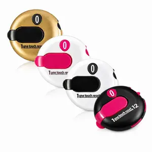 4-Piece Golf Swing Counter Clicker, Mini Scorekeeper, One-Button Reset Clip, Fits Gloves, Belt, Golf Bag, Counts Up to 12 Swings