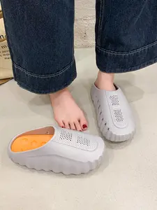 Women's Summer Beach Sandals, Eva Material, Fashion Style, Less Than Ankle Height, Multi-Color Couples' Slippers, Outdoor Leisure Shoes, Toe Slippers