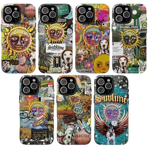 Sublime iPhone Case, Aesthetic Sublime Punk Rock Band Lou Dog Phone Case, Punk Rock Beach Case Suitable for iPhone 17-11 Pro Max/Plus and  Samsung Galaxy S23-25