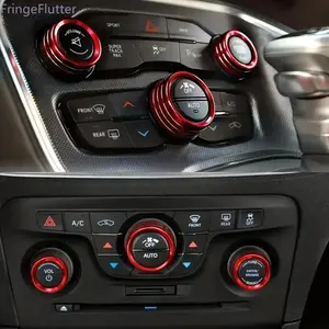 3-Piece Red Metal Trim for Dodge Challenger | Sporty Perfect-Fit Interior Upgrade