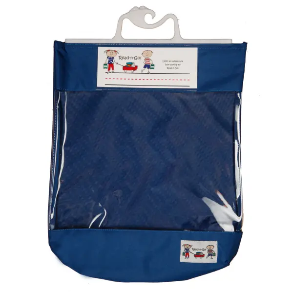 Seat Sack® Read-N-Go Organiser Book Bag - Reusable Book and Material Carrier, Durable Construction, Removable Name Card Sleeve, Secure Closure