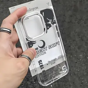 red bull Cool Beverage Design Phone Case For iPhone17 16 15 14 13 12 11 Pro Max Plus Chrome Button Camera Ring Transparent Case