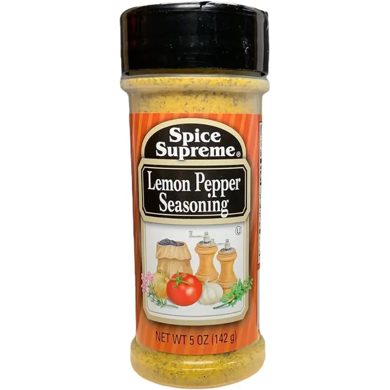 3x Spice Supreme Lemon Pepper Seasoning Blend - Zesty Citrus Flavor for Chicken, Seafood, and Vegetables - Premium Cooking Spice Rub - 5oz