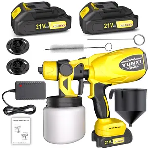 New Battery Wireless Coating Spray Gun, Home Indoor and Outdoor Wireless HVLP Spray Paint Machine, Used for Wall, Fence, Home Indoor and Outdoor Painting, Spray Paint Gun with Battery, Wireless Spray Paint, Wall Painting Tool, Fence Painting Equipmen