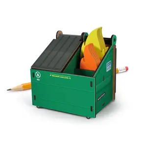 DESK DUMPSTER - Dumpster Fire Desk Caddy with Flame Notecards