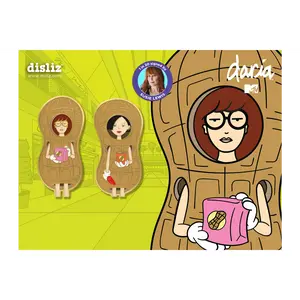 Disliz Officially Licensed Daria & Jane Peanuts Limited Edition Mystery 2-Pin Collectible Set | 1 in 20 Signed by Susie Lewis