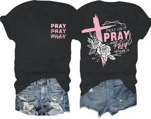 Christian Shirts for Women Religious Sayings Tees Bible Verse Inspirational Tee Tops Pray Print Shirt Unisex,shop