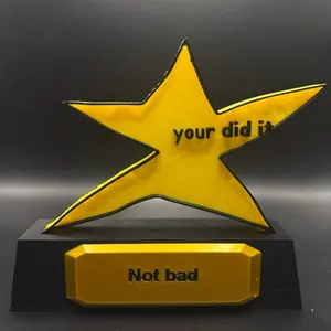 “You Did It! Funny Meme Star Trophy - Gag Gift for Any Occasion”