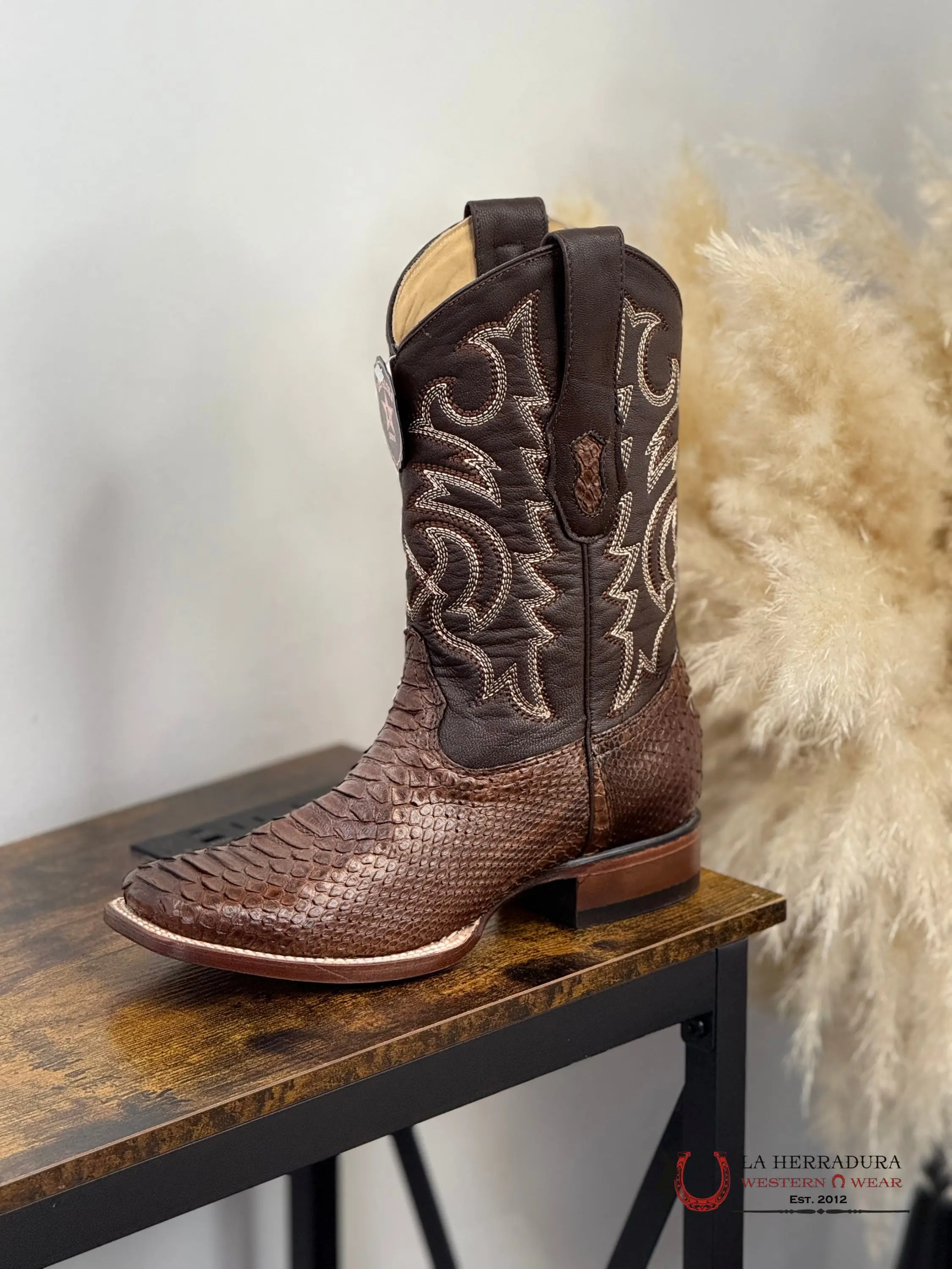 Men's Los Altos Exotic Porto Brown Square Toe Footwear - Shoe, Boot Style -8225766