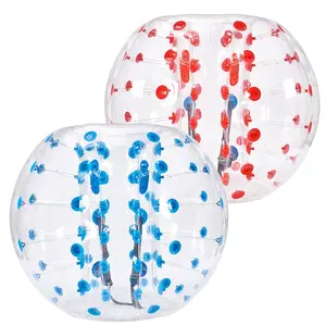 2-Pack 5FT/1.5M Inflatable Bumper Balls. 0.8mm Explosion-Proof PVC, Leak-Proof & Tear-Resistant, 265 lbs Load. Ergonomic Soft Handles & Adjustable Wide Straps for Safe Play. Complete with Repair Kit-Perfect for Garden, Yard & Park Team Games!