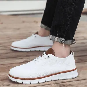 Men's Mesh Oxford Shoes Spring & Summer Business Casual Running Shoes Tennis Comfortable Youth Runners Sporty Lightweight Breathable Running Shoes for Training & Daily Wear Closed Sneaker Trainer Casual Runner Athletic Boy Shoe Running Walking Shoes