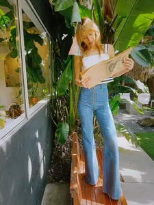 bardot high waisted bells in filmore