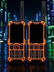 Global X-20 Elite 4G Network Radio -  2 Pack Color: Orange Global Edition (53 Countries) Arancio Edition