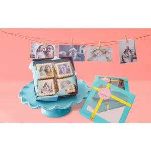 Custom Photo Cookie, Thinking of you Gift, Thank You Sugar Cookies