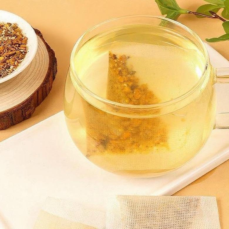 KANGLAI Premium Turmeric Ginger Cinnamon Tea Bags, 30 Eco-Conscious Tea Bags, No Sugar, No Caffeine, No Gluten, Vegan, Purely Natural Ingredients, Handmade, 2gx30, 2.12oz