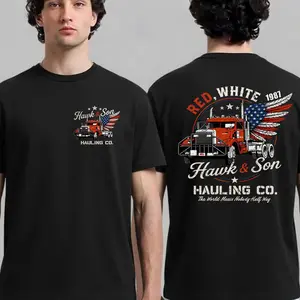 Over The Top Trucker Shirt, Hawk and Son Vintage Tee, Retro Truck Driver Shirt, Father's Day Dad Gift, Unisex shirt Top Menswear