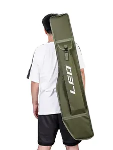 Large Capacity Fishing Rod Bag, Folding & Large Opening Fishing Rod Carrier Bag, Portable Fishing Accessories Storage Bag for Outdoor Fishing