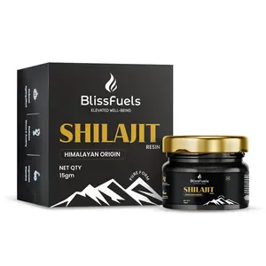 BlissFuels™  Shilajit Resin – Pure Himalayan Origin (15g)