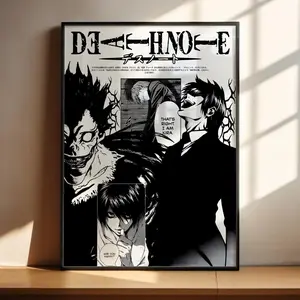 Death Note Anime Poster - Ryuk L Kira Poster Anime Art Print Anime Gifts (No Frame)