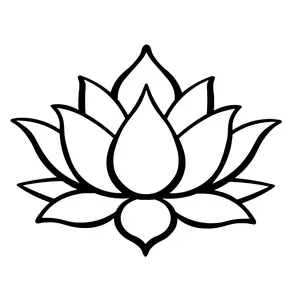 lotus flower #5 vinyl decal car window choose color and size