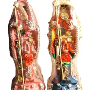 9.5 Inch Heco En Mexico Santa Muerte Statue Cured Decorative Item with Detailed Design and Colorful Elements Living Room Decoration Resin Figure Ornaments for Home Office - Shelf