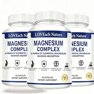 Premium Nutrition elemental Magnesium Complex 8 Essential Magnesium Multielemental Supplement Fitness Edible | Magnesium Glycinate Complex Supplement | Elemental Source | Fitness Strength | Magnesium glycinate | Daily nutrient support gym edible dietary