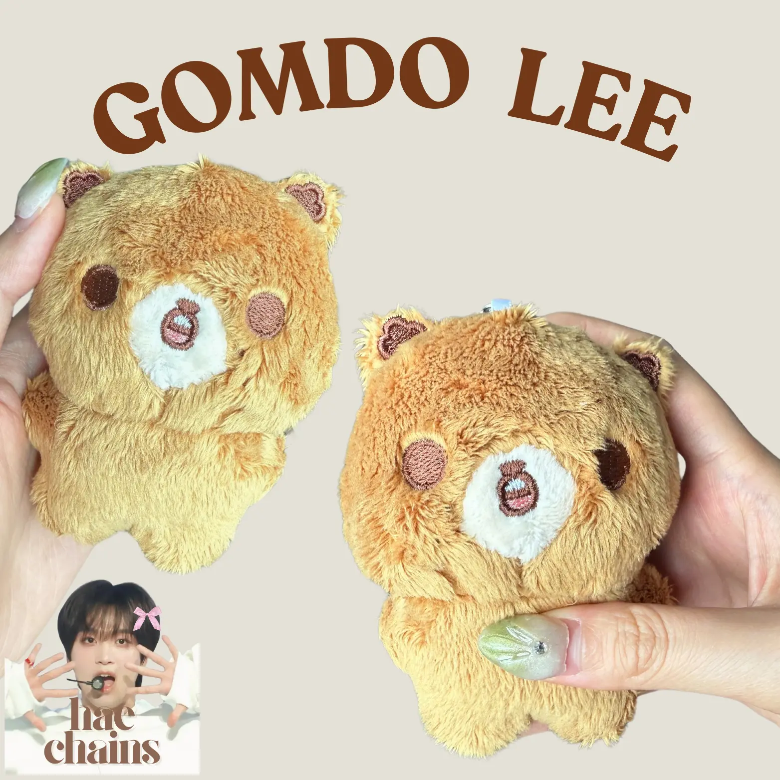 NCT Dream NCT 127 Haechan Lee Donghyuck Plush Keychain Gomdo Lee
